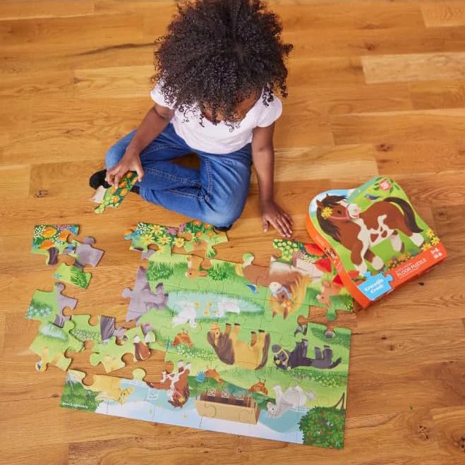 Crocodile Creek 36pc Floor Puzzle - Pretty Ponies