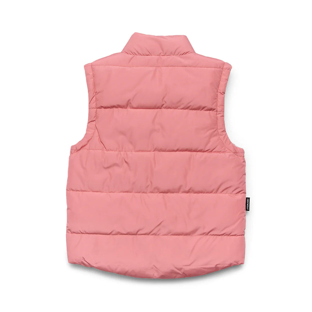 Crywolf Reversible Puffer Eco Vest - Rose Gingham