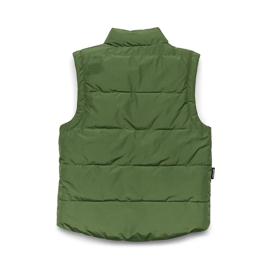 Crywolf Reversible Puffer Eco Vest - Field Plaid