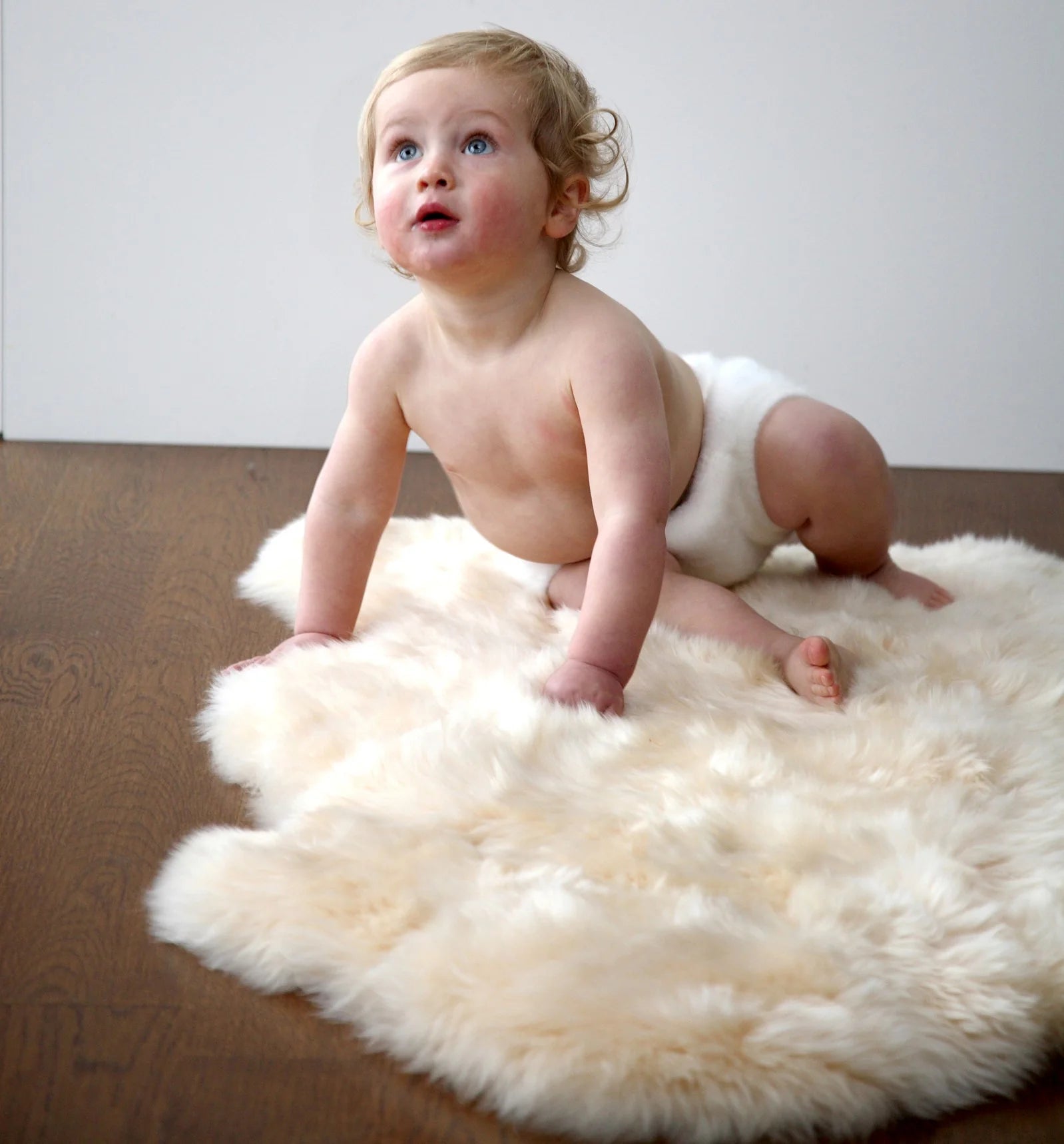 Fibre by Auskin Long Wool Baby Sheepskin Rug - Bone