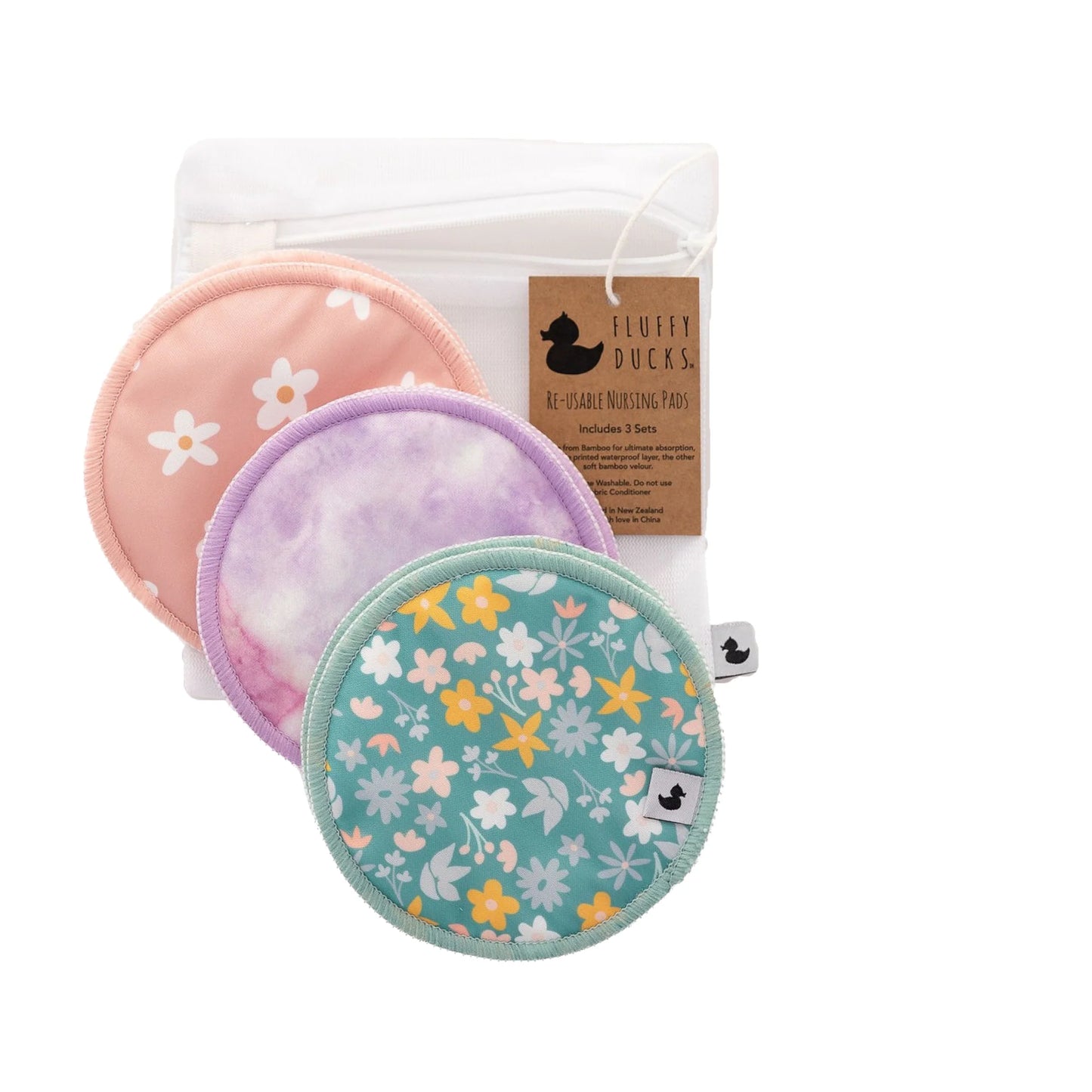 Fluffy Ducks Reusable Nursing Pads