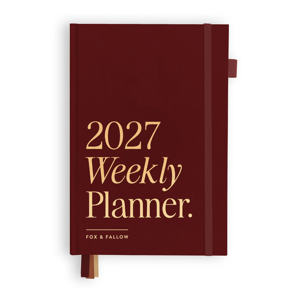 Fox & Fallow 2027 Horizontal Planner - Cherry