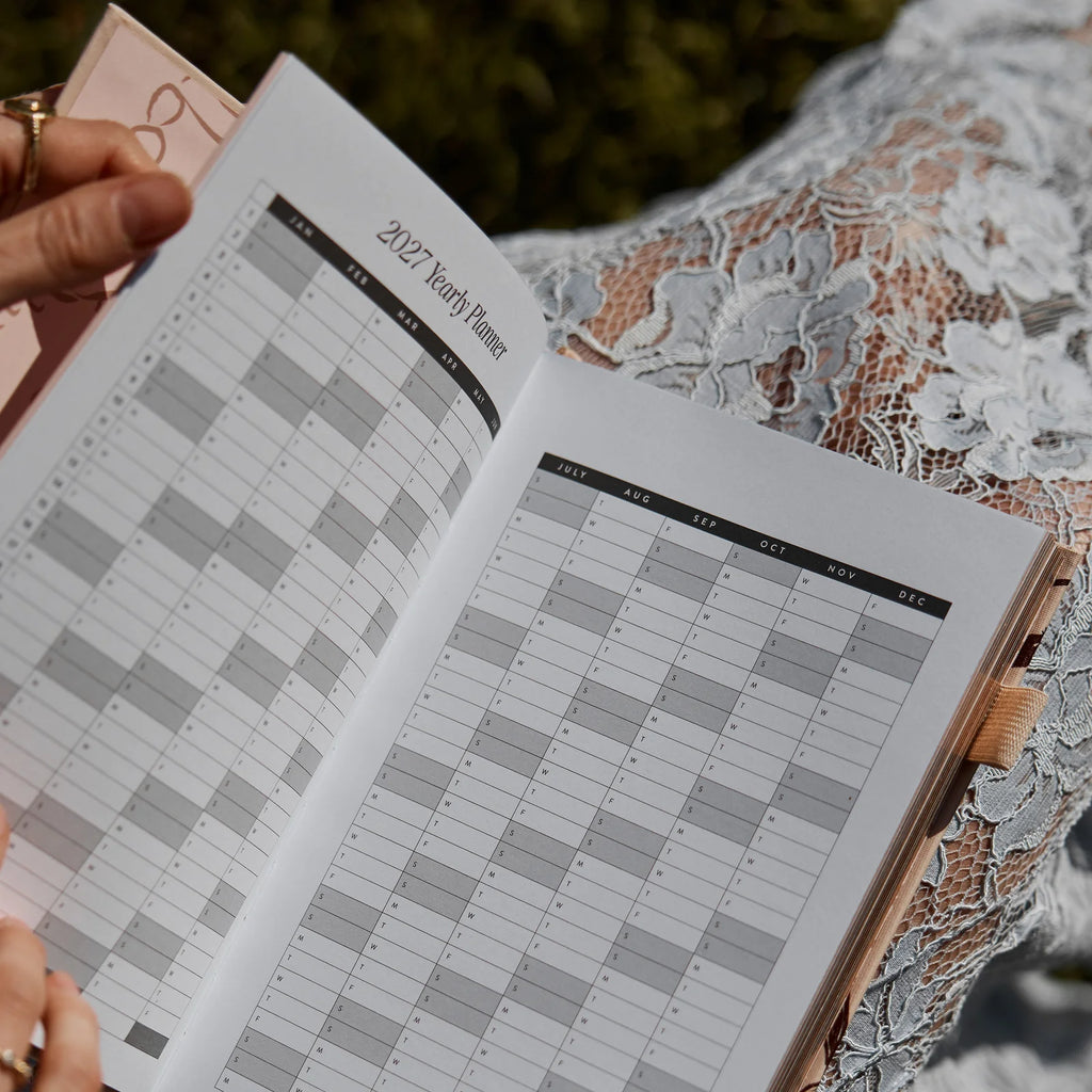 Fox & Fallow 2027 Vertical Planner - Amalfi Latte