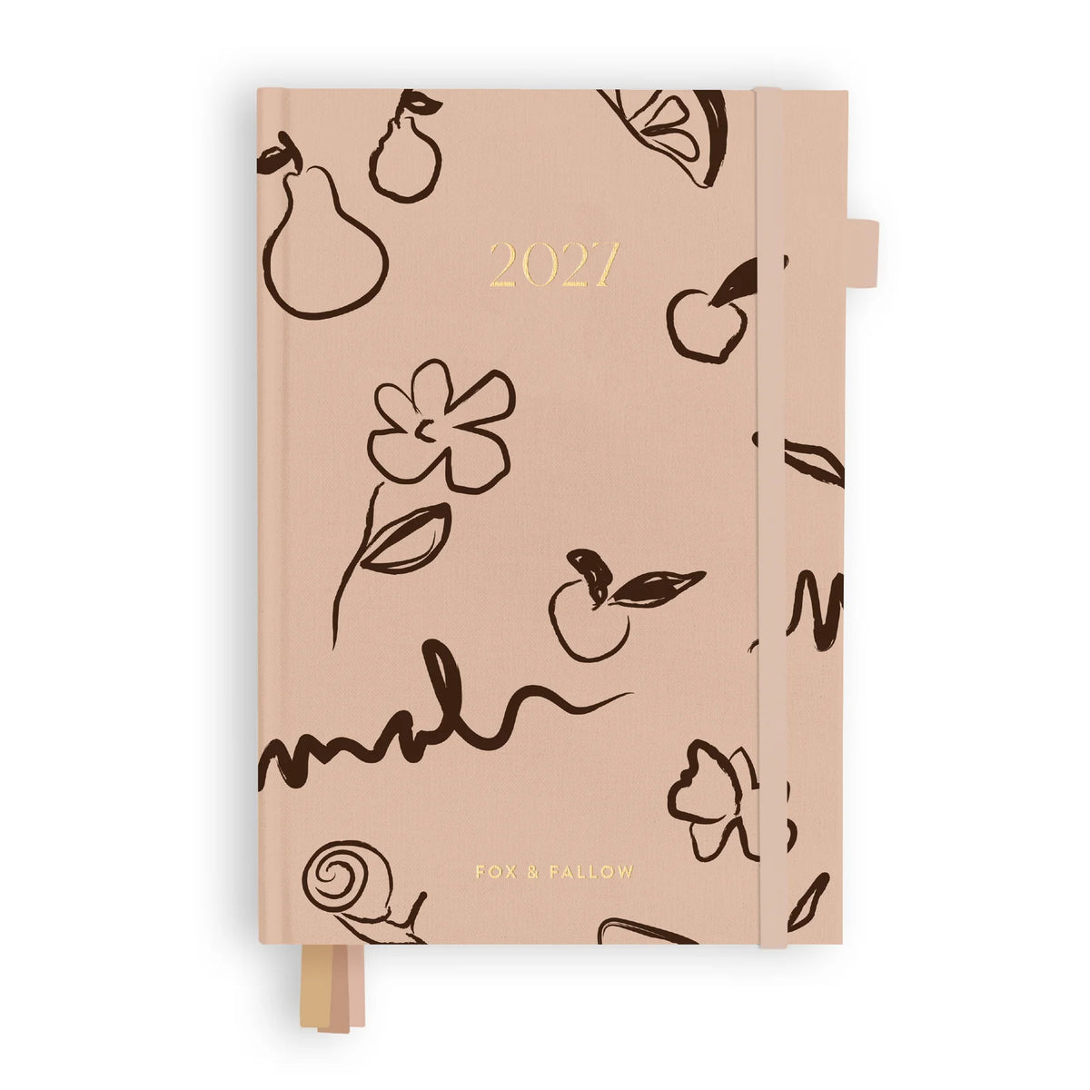 Fox & Fallow 2027 Vertical Planner - Amalfi Latte