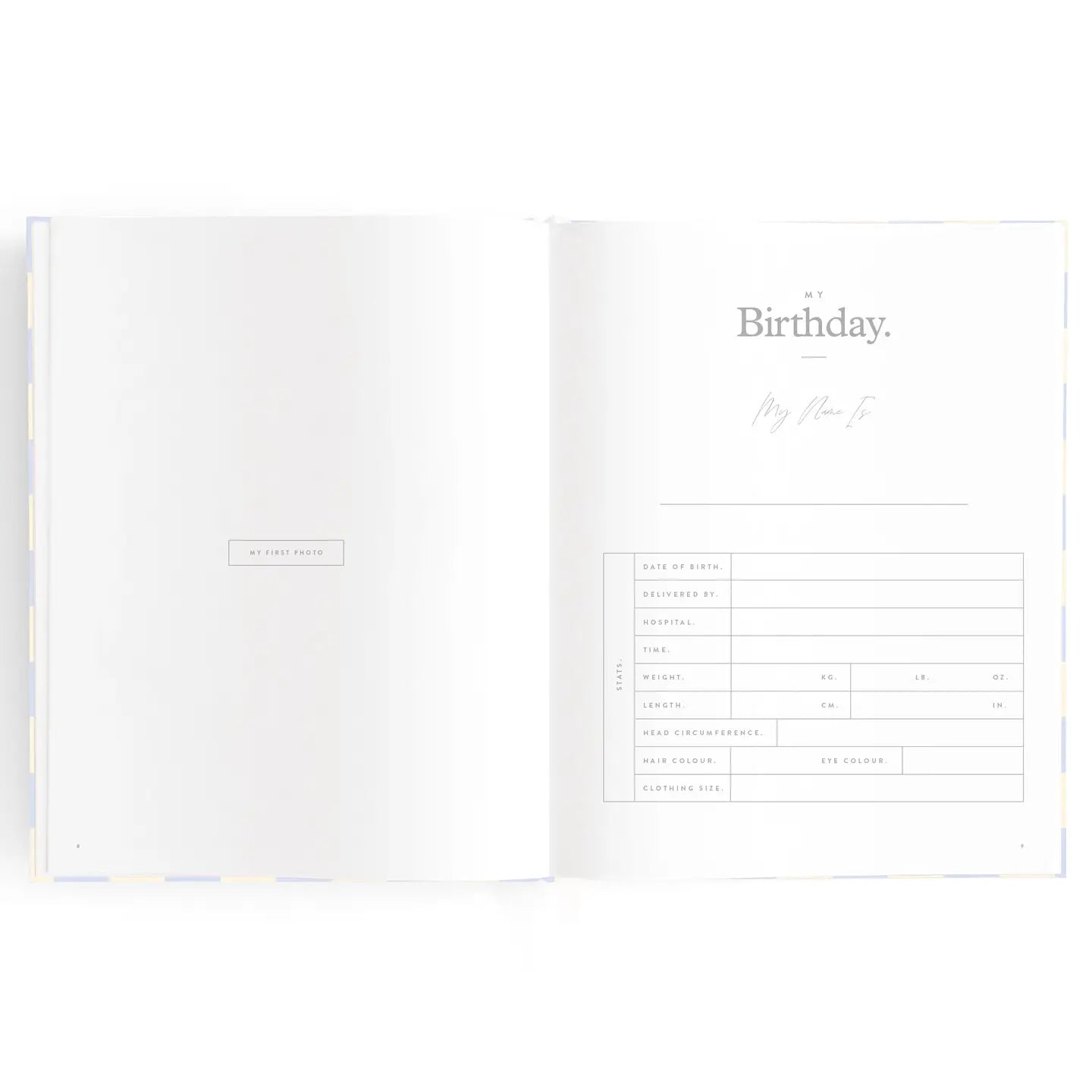 Fox & Fallow Baby Book - Blue Check