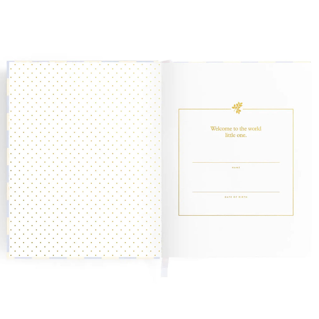 Fox & Fallow Baby Book - Blue Check