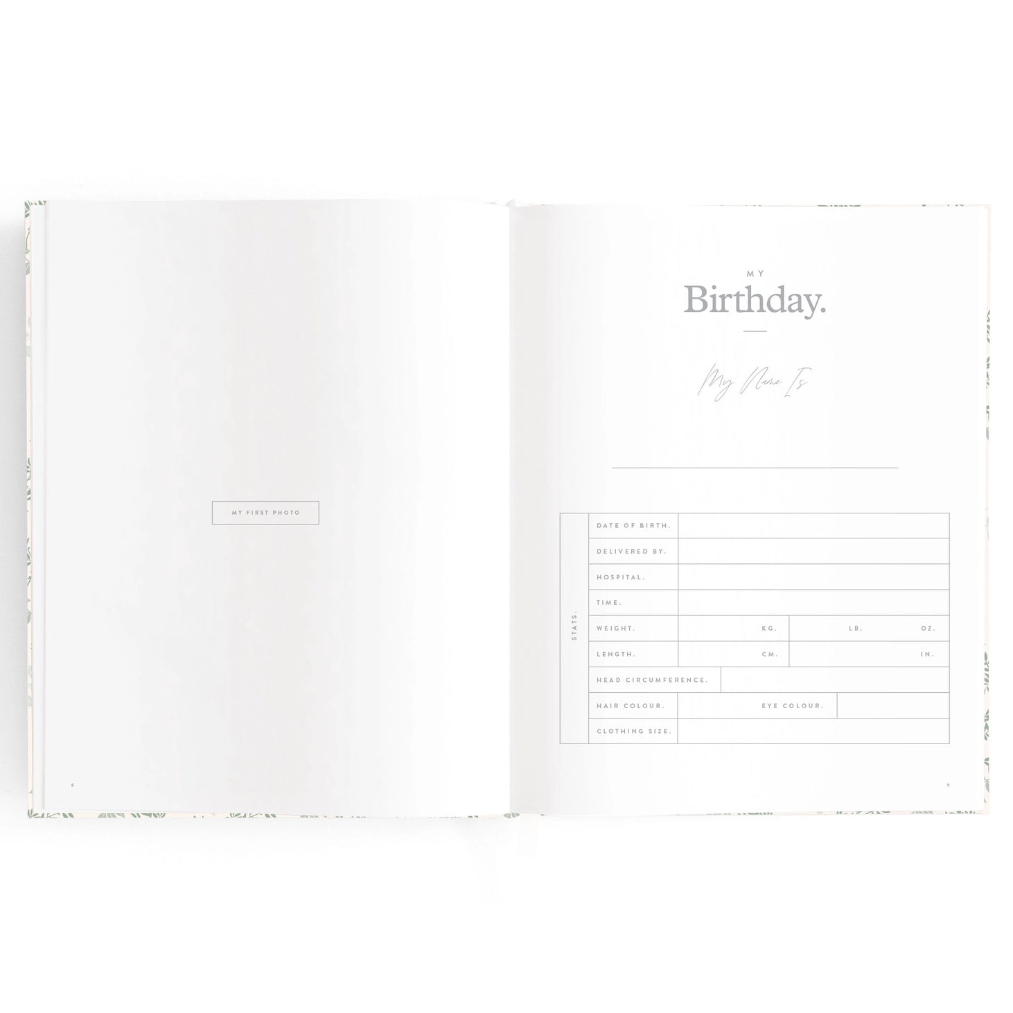 Fox & Fallow Baby Book - Cypress