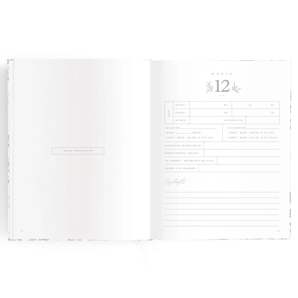 Fox & Fallow Baby Book - Cypress