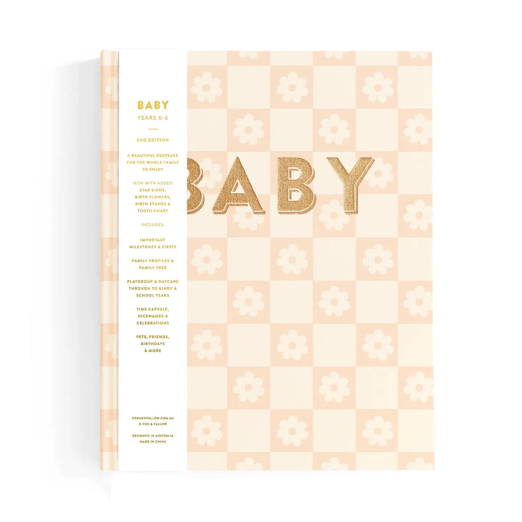 Fox & Fallow Baby Book - Daisy Check