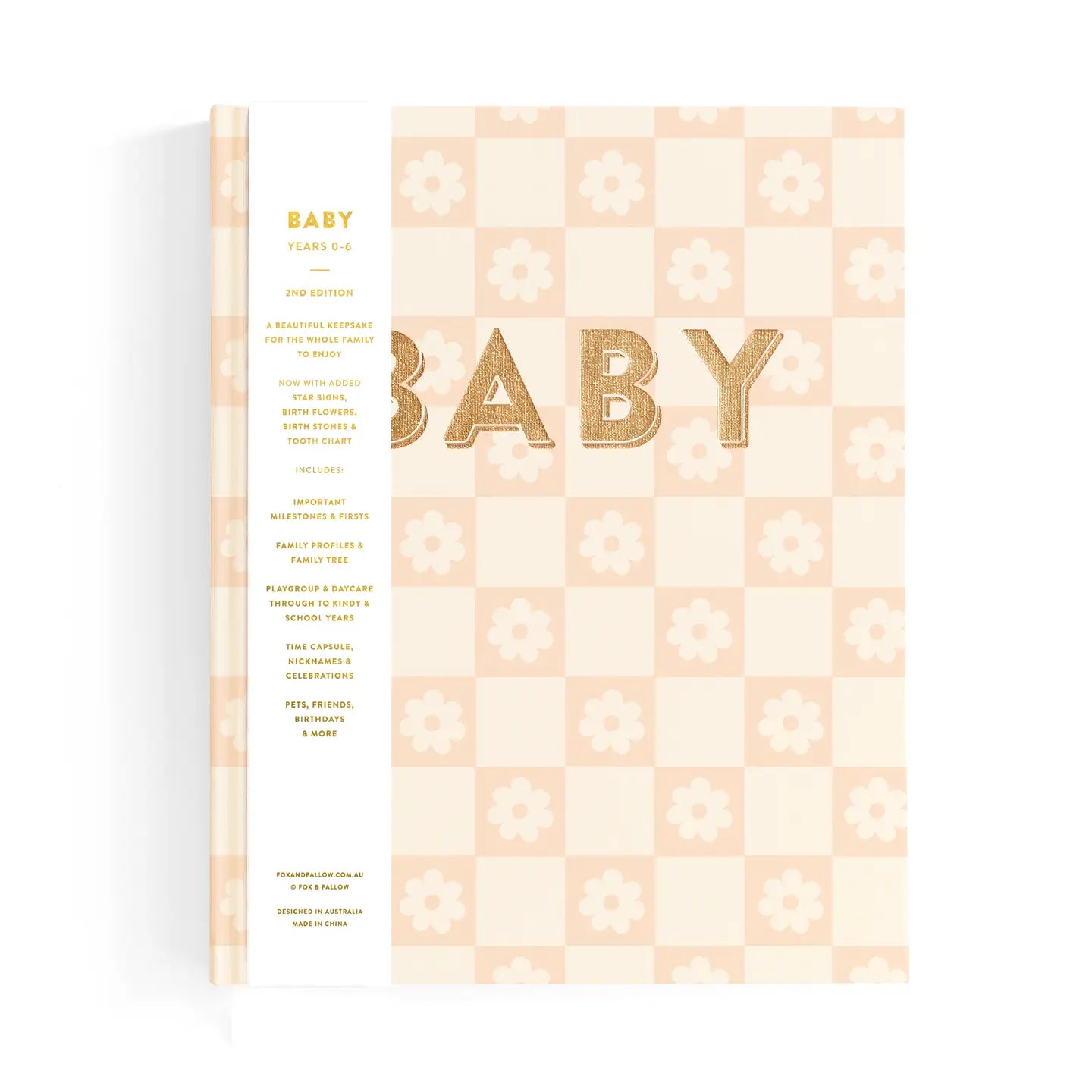 Fox & Fallow Baby Book - Daisy Check