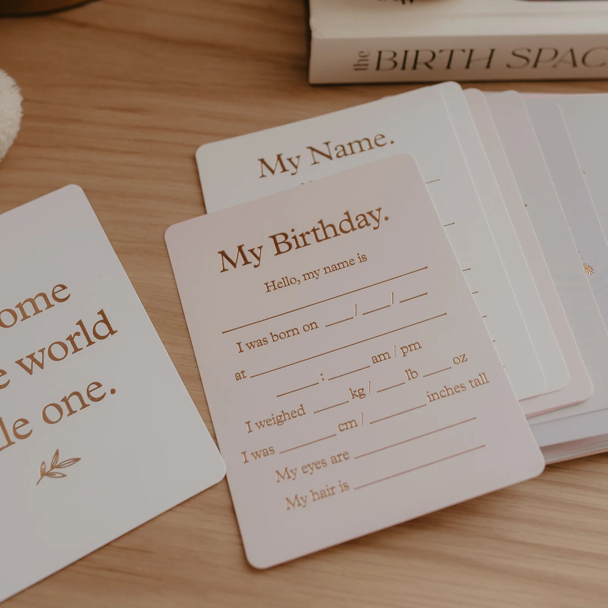 Fox & Fallow Milestone Cards - Cream