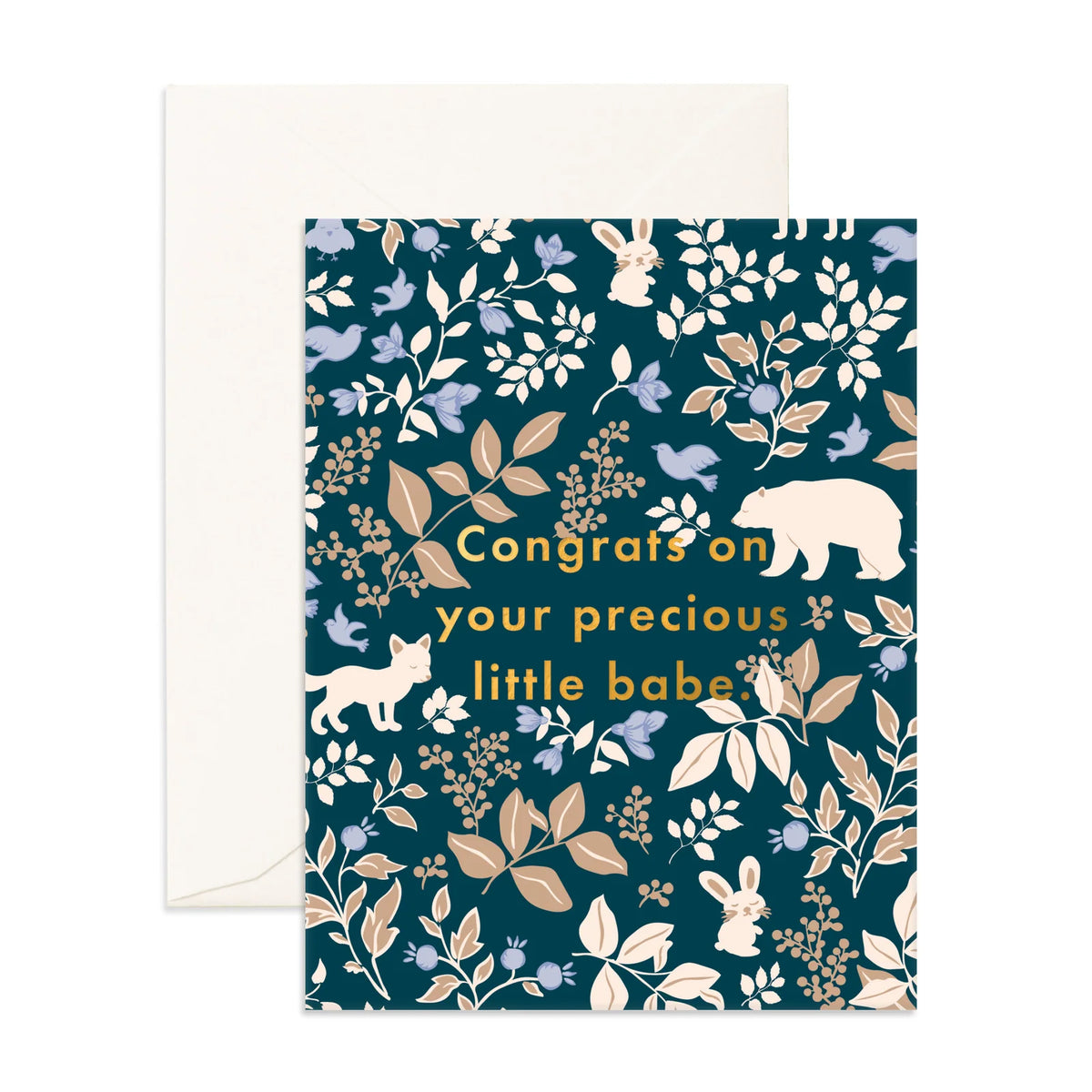 Fox & Fallow Greeting Card - Precious Babe