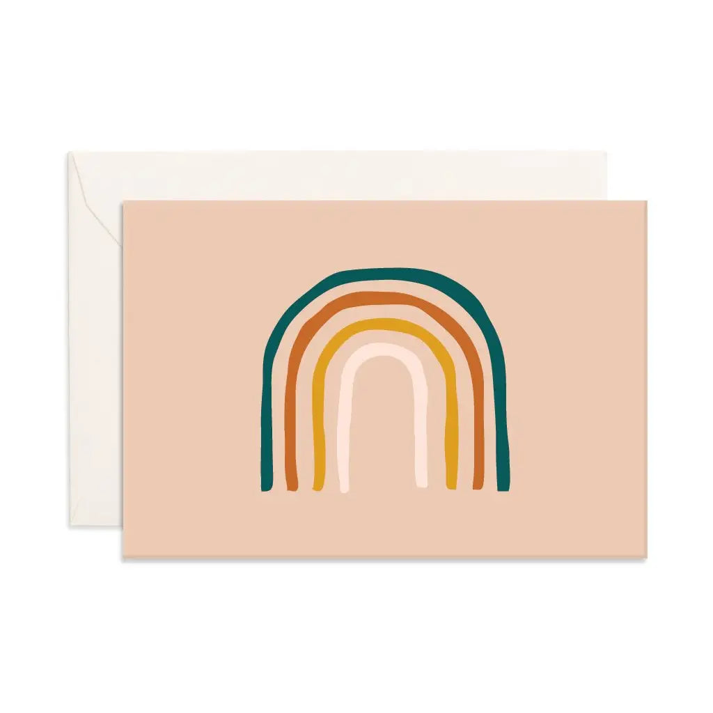 Fox & Fallow Mini Greeting Card - Rainbow