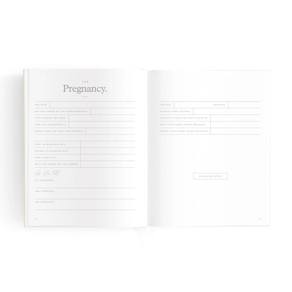 Fox & Fallow Mini Baby Book - Oatmeal