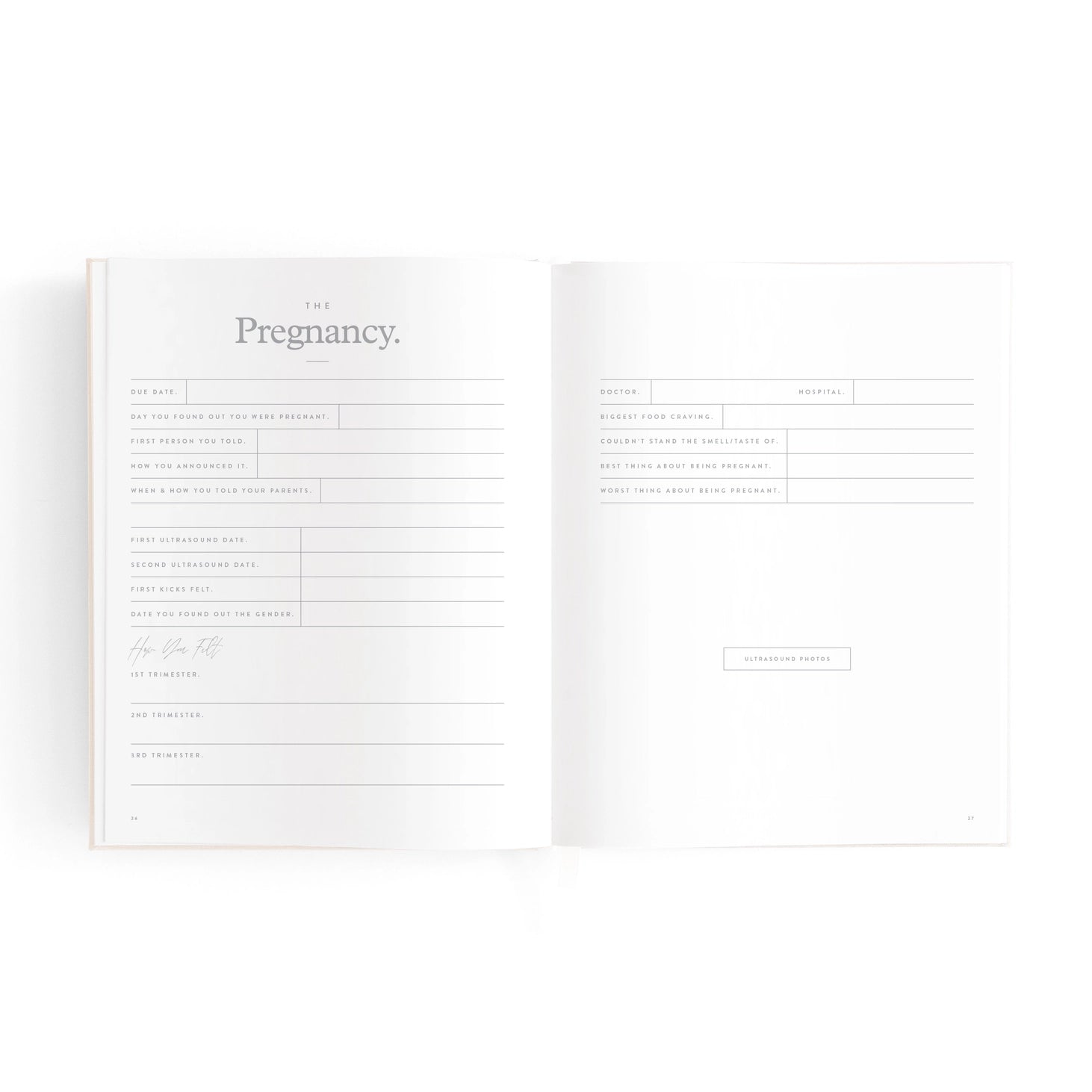 Fox & Fallow Mini Baby Book - Oatmeal