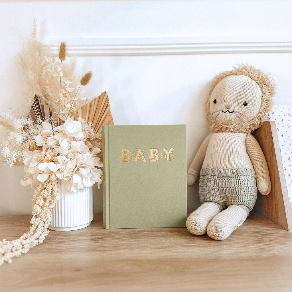 Fox & Fallow Mini Baby Book - Sage