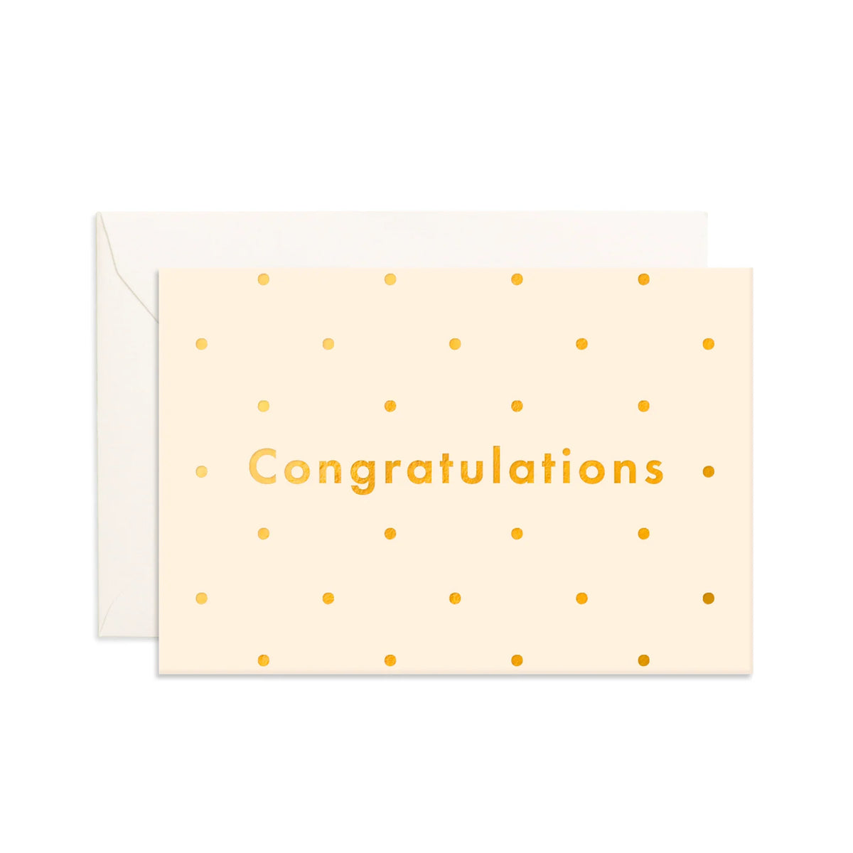 Fox & Fallow Mini Greeting Card - Congratulations Dots