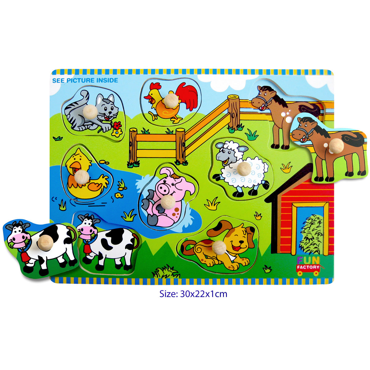 Fun Factory Wooden Knob Puzzles