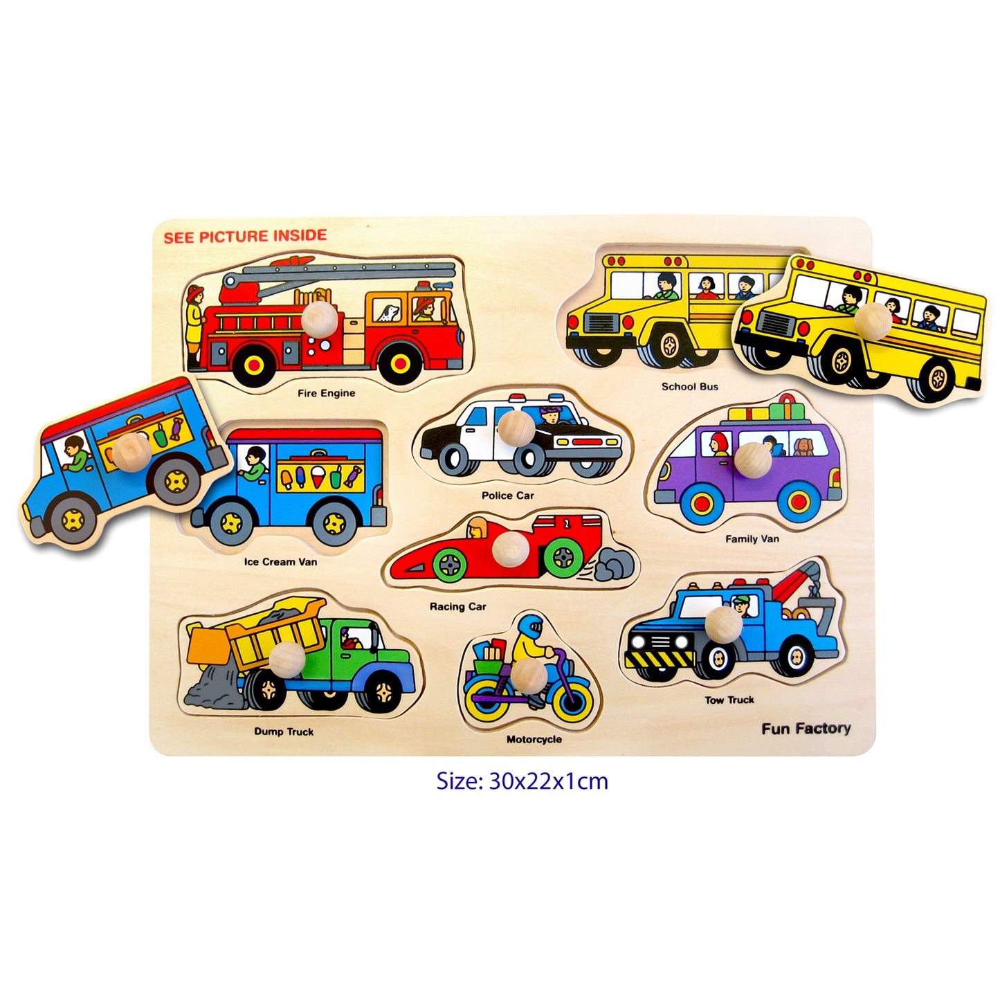 Fun Factory Wooden Knob Puzzles