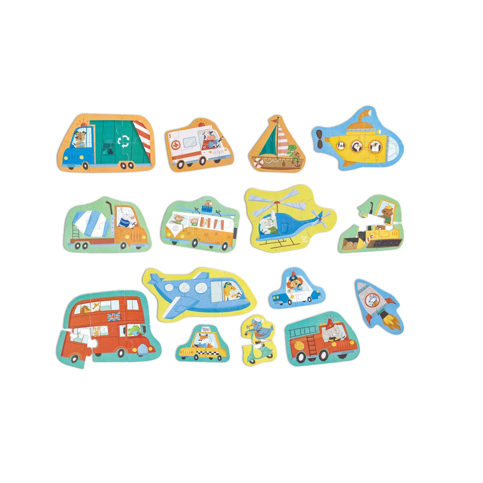 Hape Wheels & Wonder Level Up Puzzle