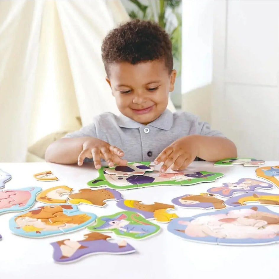 Hape Farm Animal Level Up Puzzle