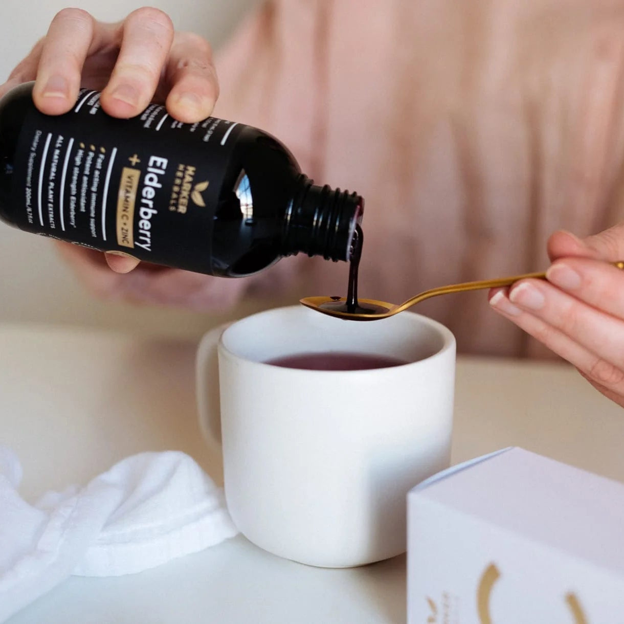 Harker Herbals Be Well Vitamin C + Elderberry + Zinc