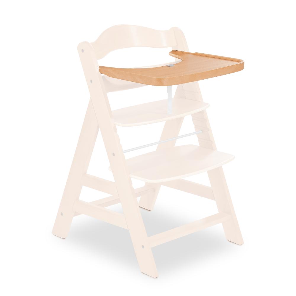 Hauck Alpha+ Wooden Highchair Tray - Natural