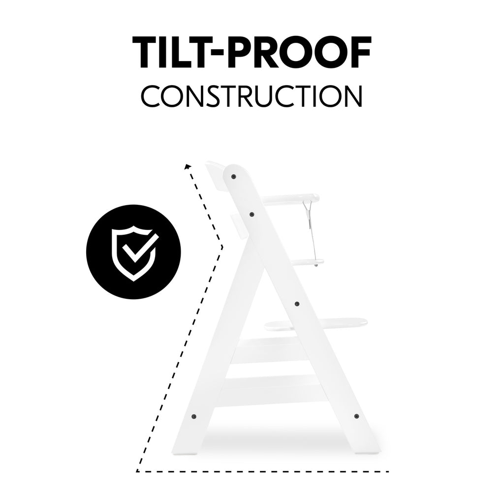 Hauck Alpha+ Wooden Highchair - Natural