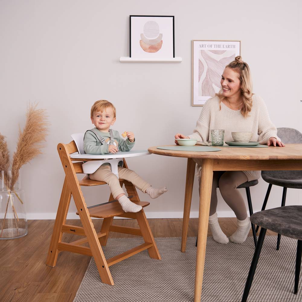 Hauck Alpha+ Wooden Highchair - Natural