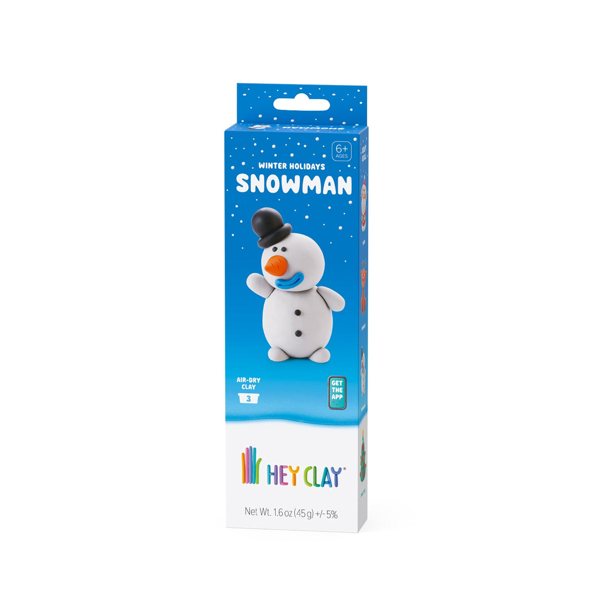 Hey Clay Winter Holiday Snowman - 3 cans
