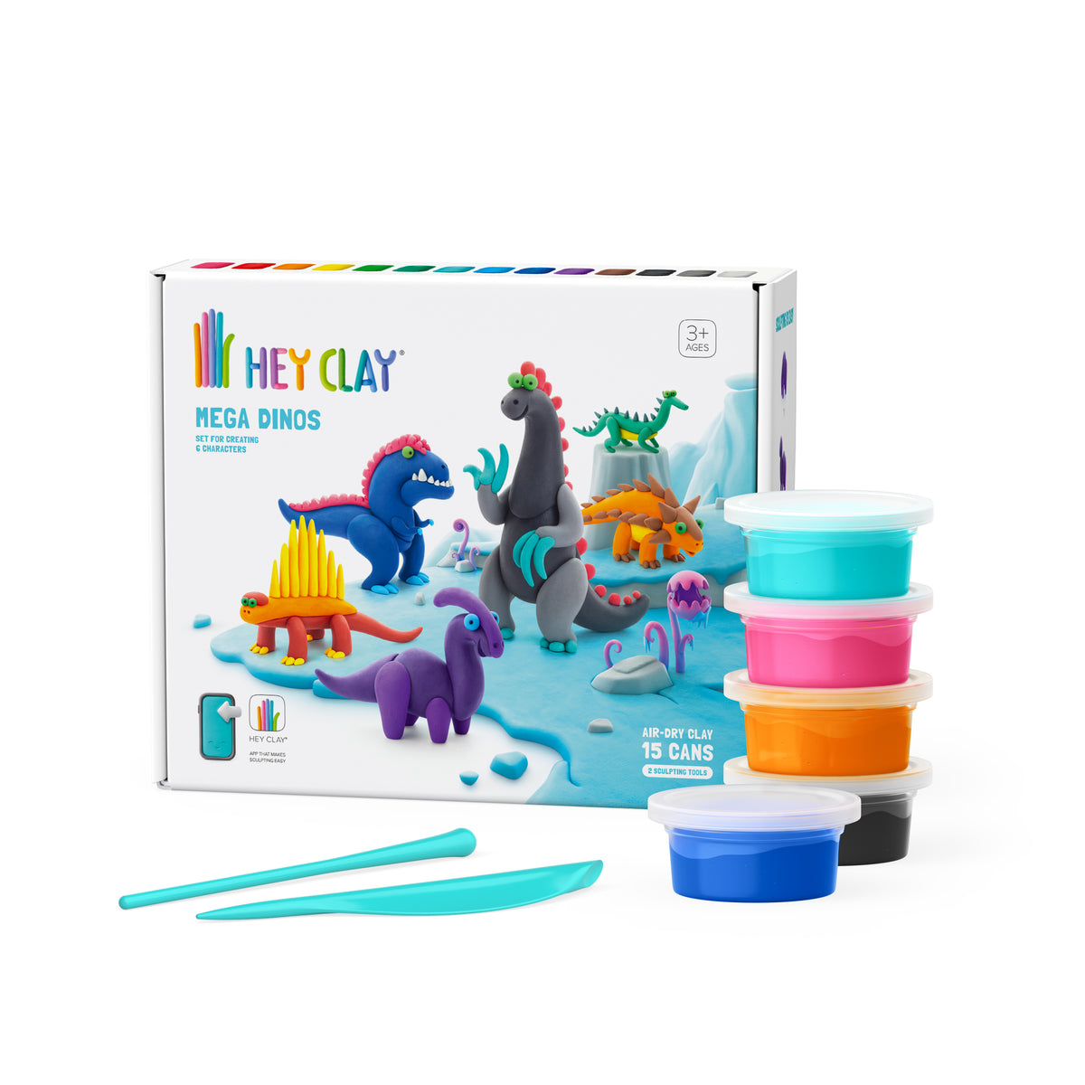 Hey Clay Mega Dinos - 15 cans