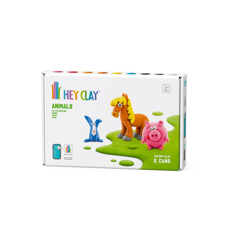 Hey Clay Animals (Pig, Horse, Rabbit) - 6 cans