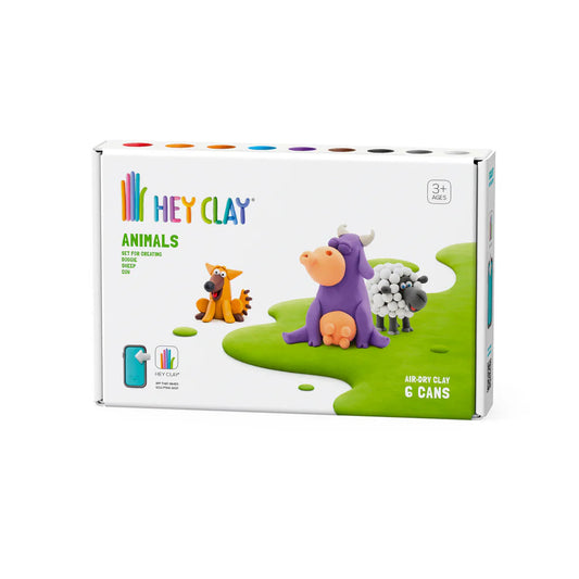Hey Clay Animals (Cow, Doggie, Sheep) - 6 cans