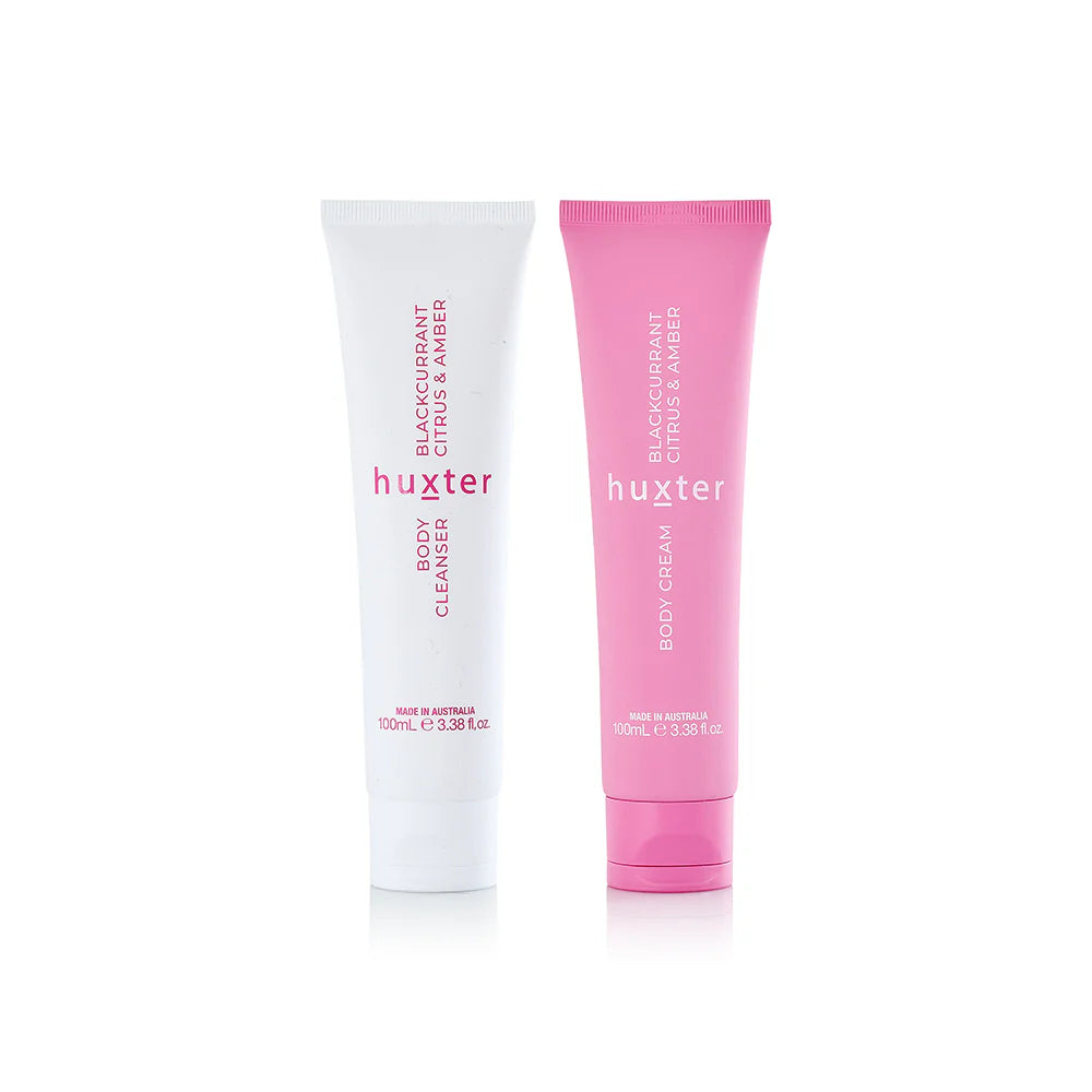 Huxter Body Pamper Duo - Blackcurrant, Citrus & Amber