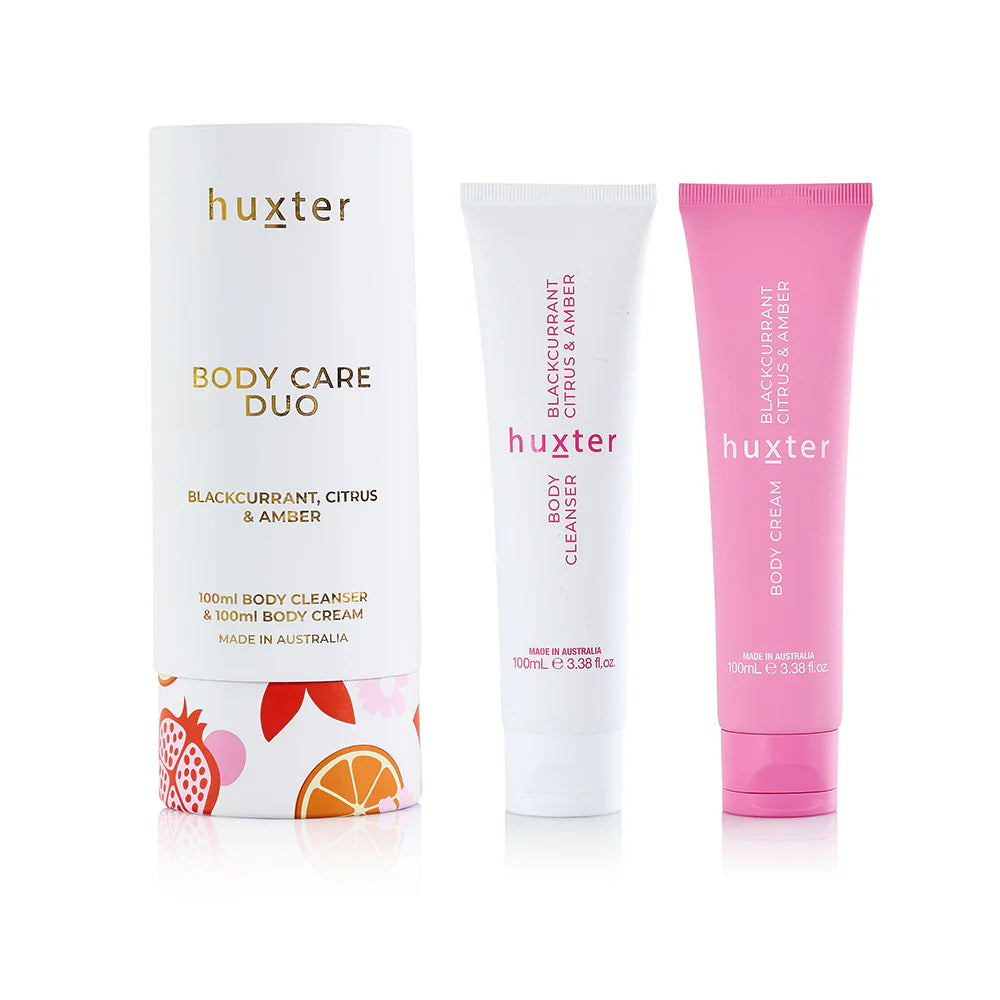 Huxter Body Pamper Duo - Blackcurrant, Citrus & Amber