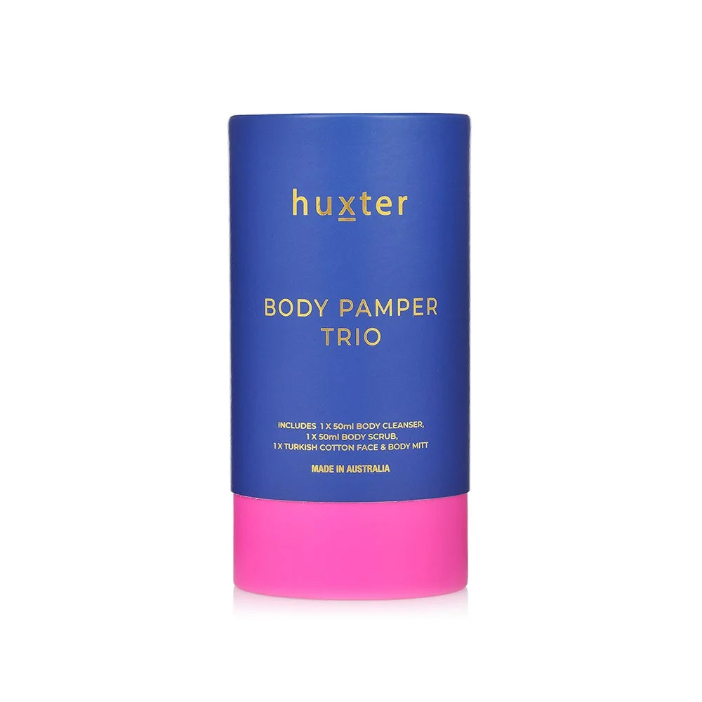 Huxter Body Pamper Trio - Cobalt Blue & Fuchsia
