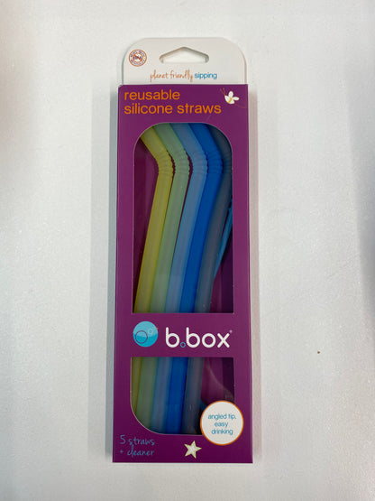 B.Box Mini Silicone Bendy Straw Set