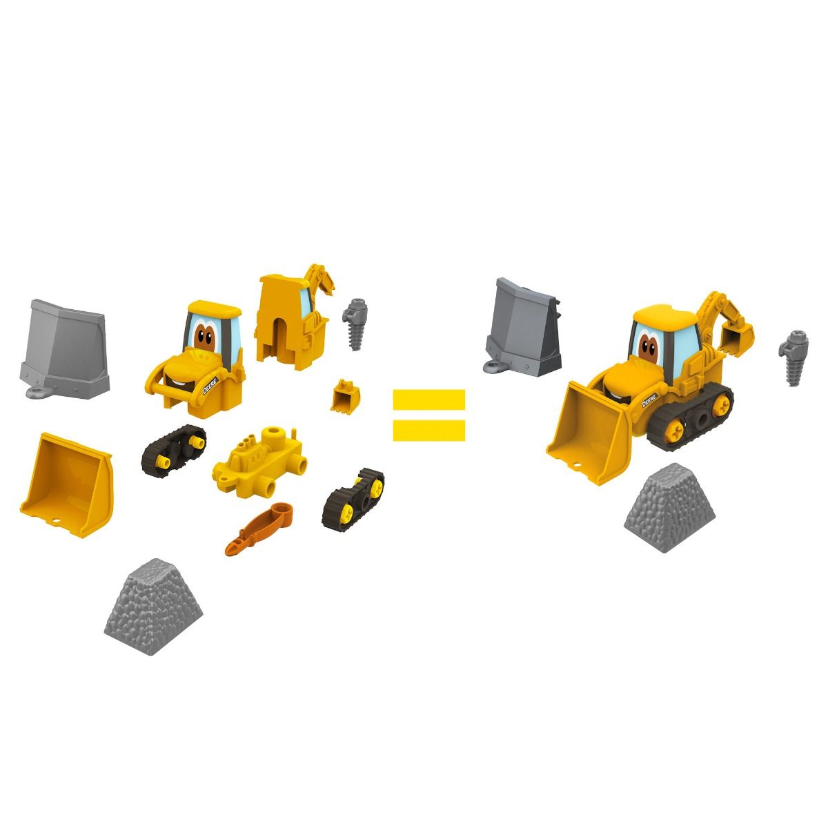 John Deere Build-a-Buddy Construction Backhoe Loader