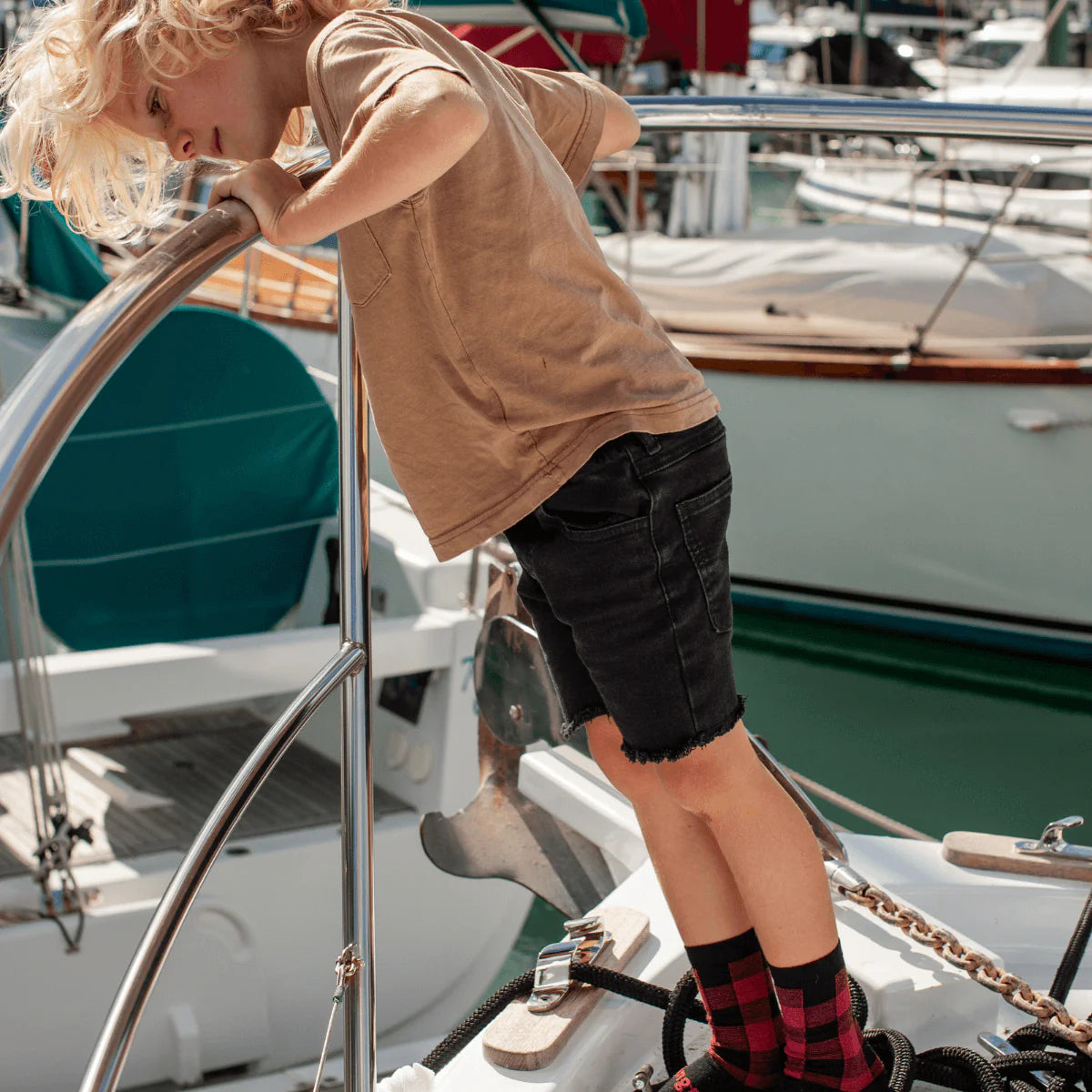lamington merino crew socks - child