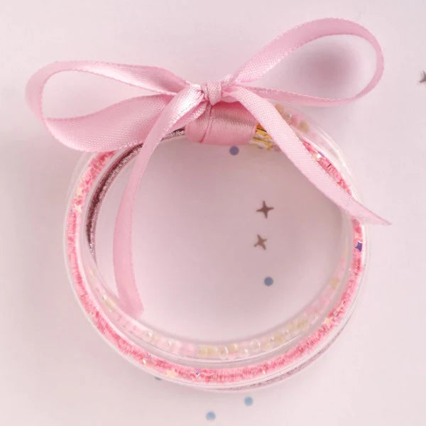 Lauren Hinkley Pink Glitter Elastic Bracelets - 3 pc