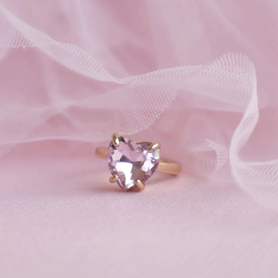Lauren Hinkley Crystal Heart Ring