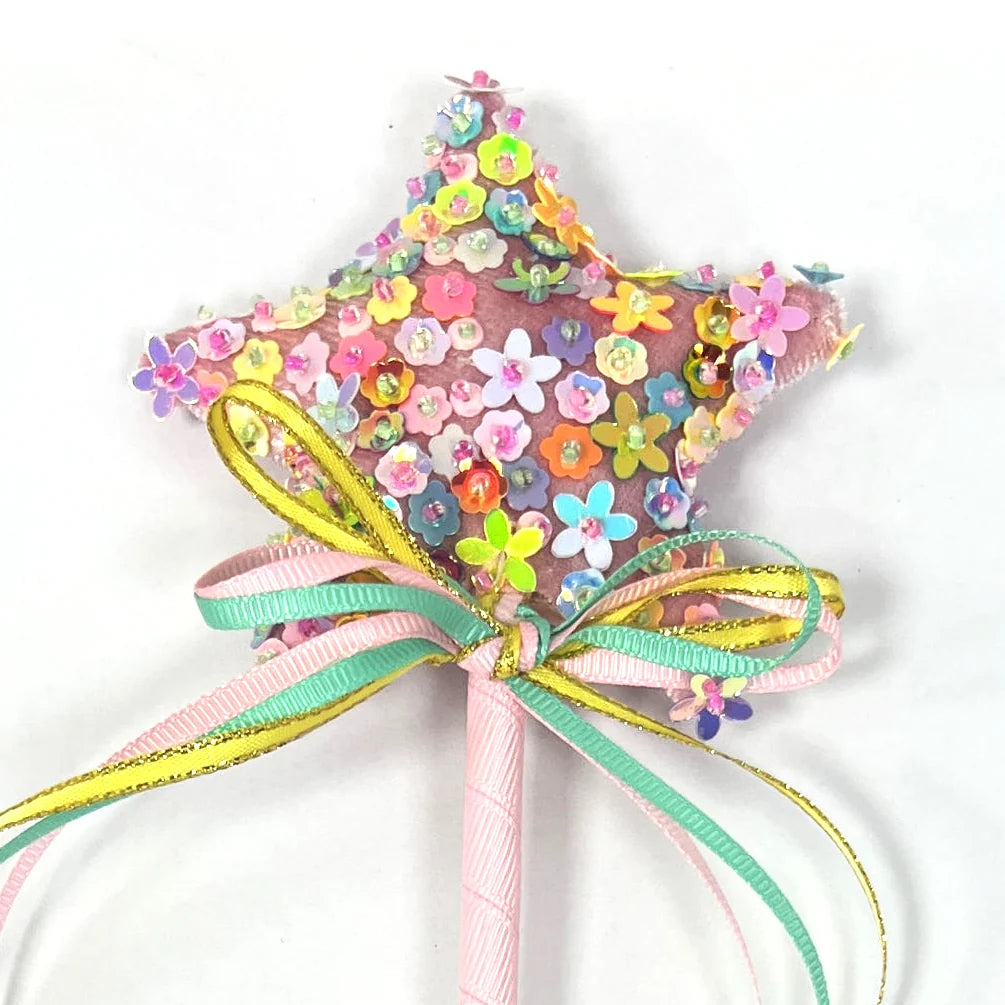Lauren Hinkley Floral Sequin Star Wand