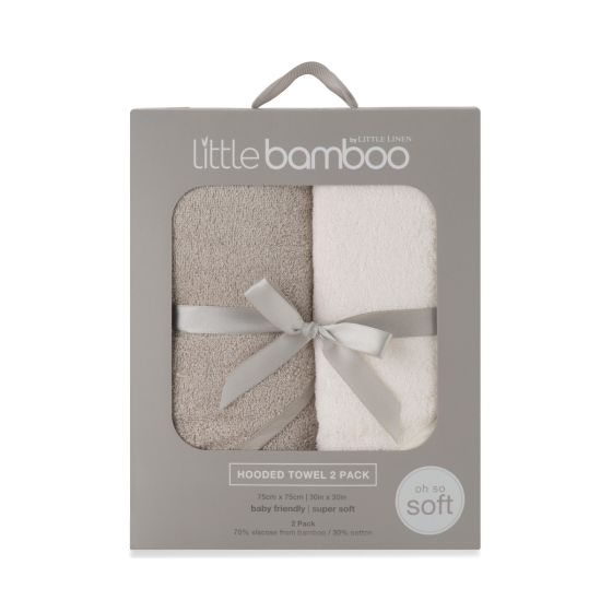 Little Bamboo Hooded Towel - 2 pack