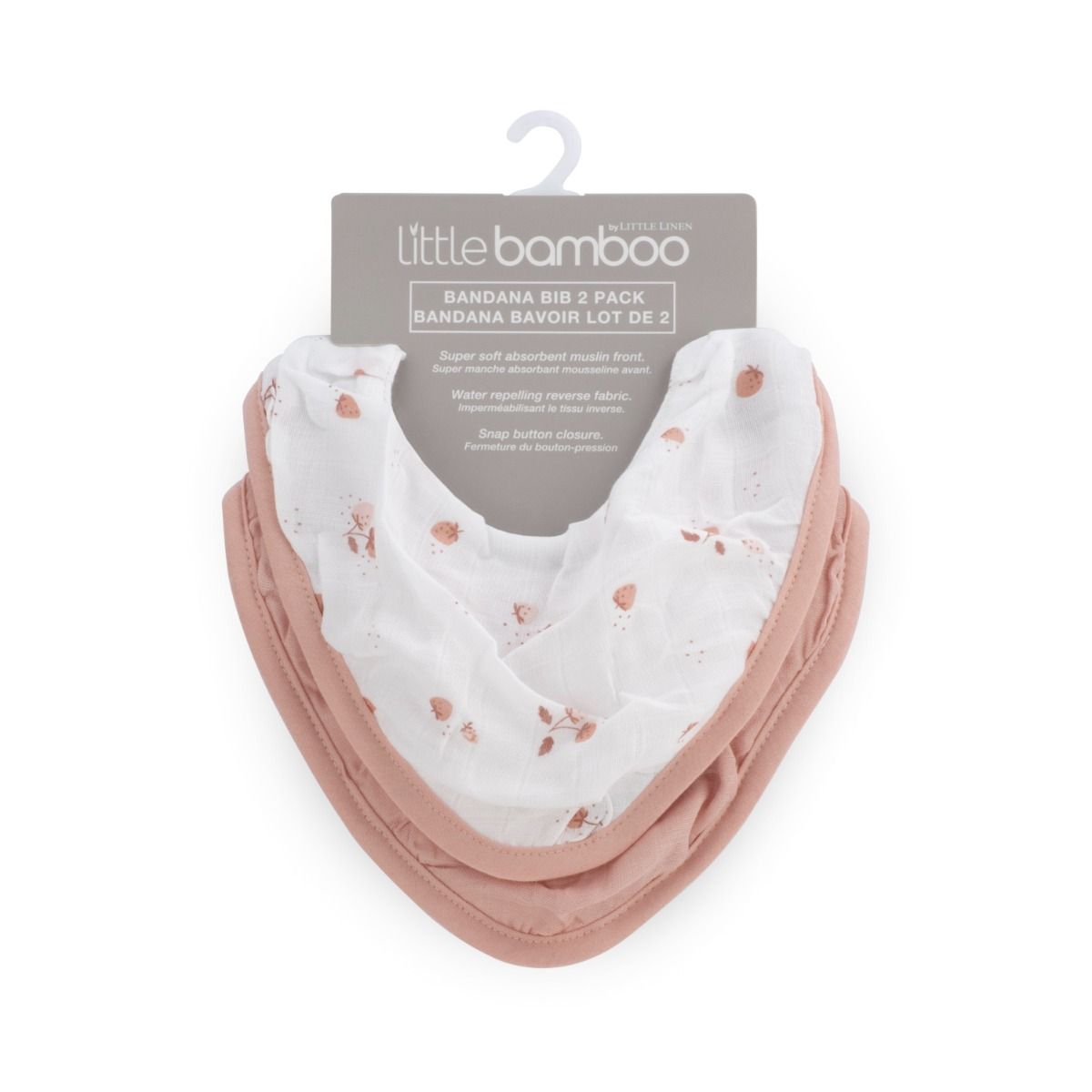 Little Bamboo Muslin Bibs - 2 pack
