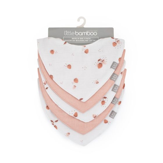 Little Bamboo Muslin Bibs - 5 pack
