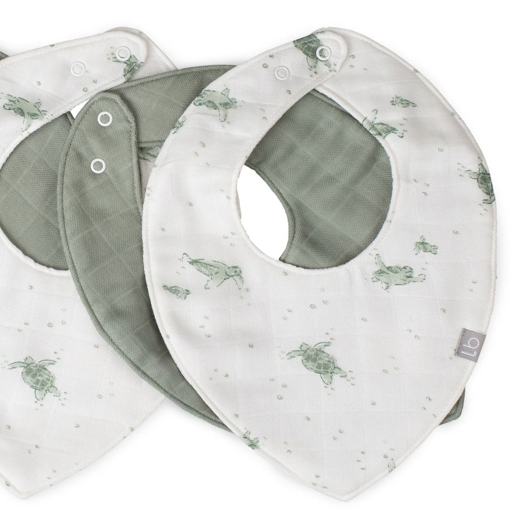 Little Bamboo Muslin Bibs - 5 pack