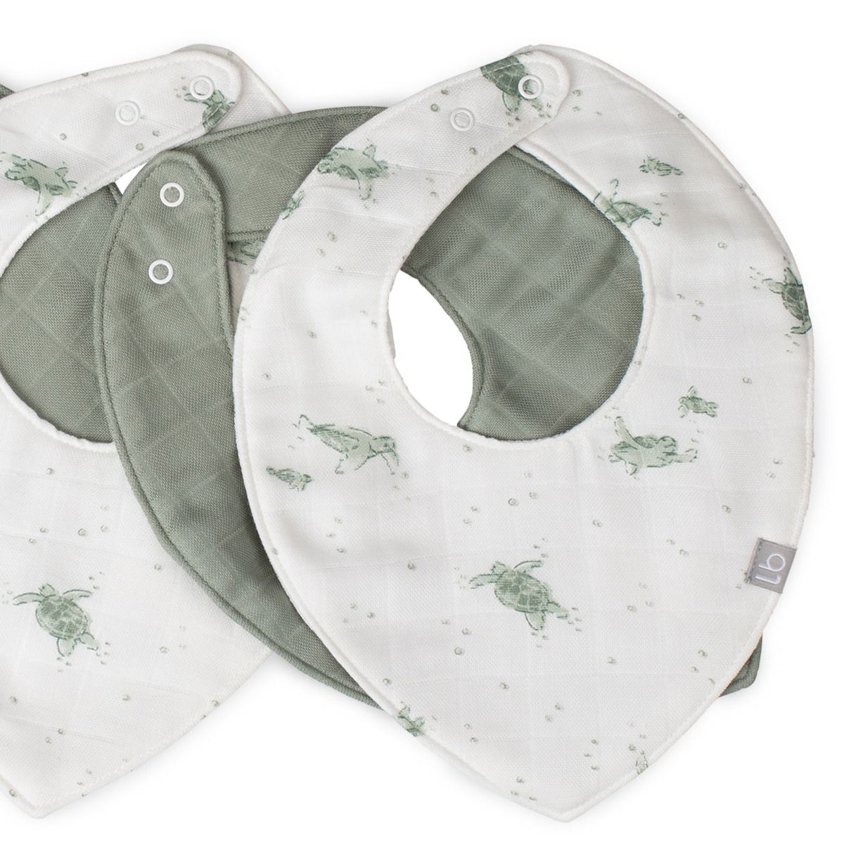 Little Bamboo Muslin Bibs - 5 pack
