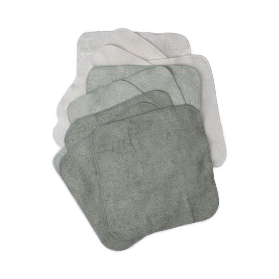 Little Bamboo Towelling Wash Cloth 10 pack - Turtle Bay