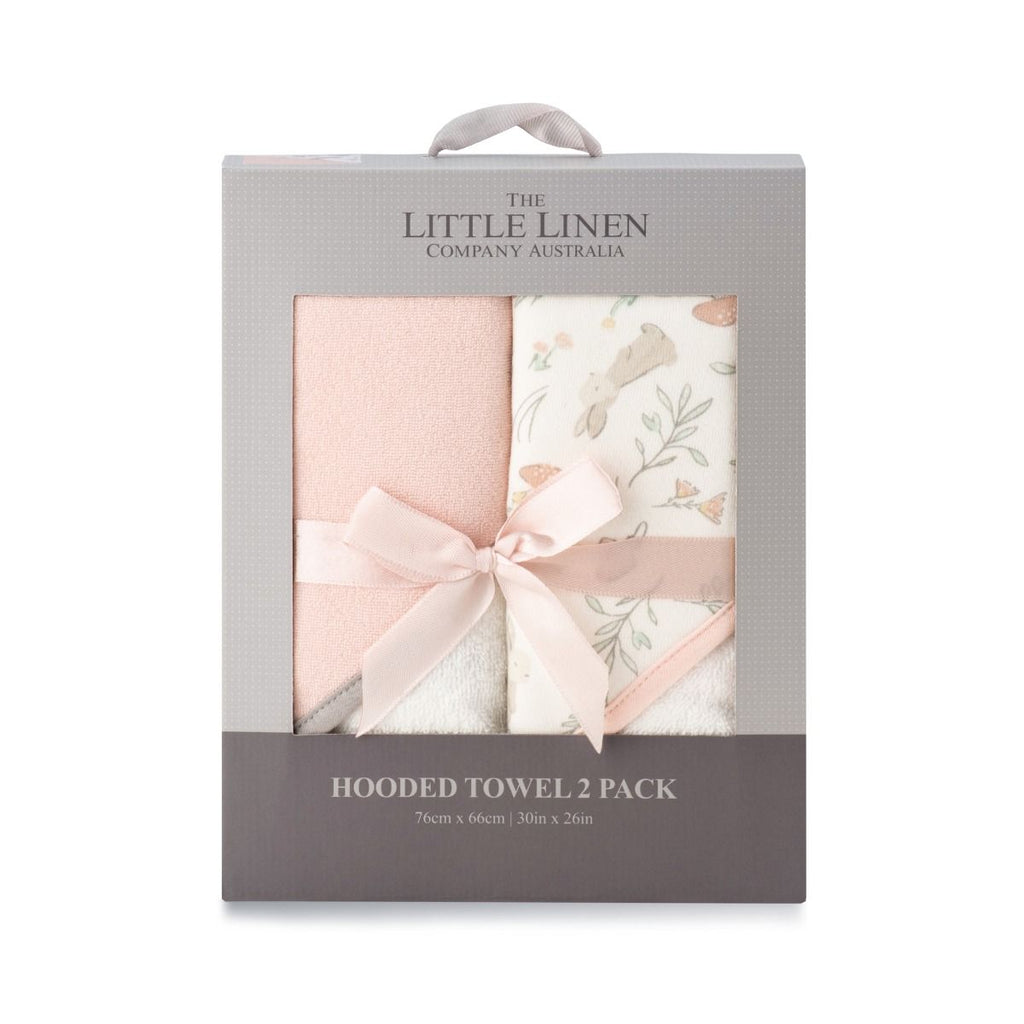 Little Linen Hooded Towel - 2 pack