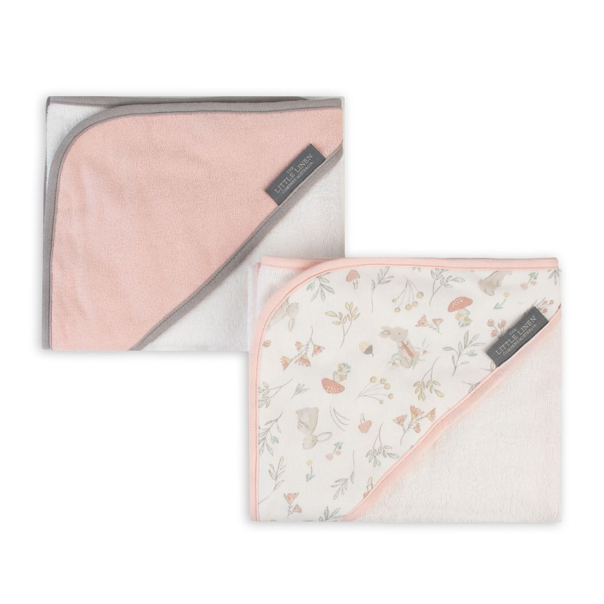 Little Linen Hooded Towel - 2 pack